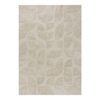 Krémový ručne tkaný bavlnený koberec 120x170 cm Ada Arch Geo – Flair Rugs - Image 6