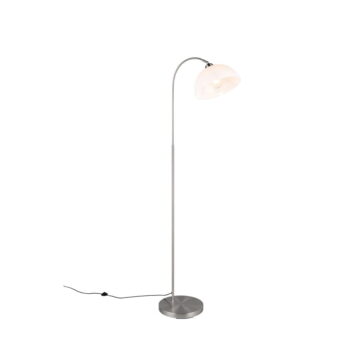 Stojacia lampa v striebornej farbe s kovovým tienidlom (výška 170 cm) Sierra – Trio - Image 5
