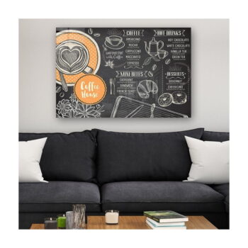 Sklenený obraz 100x70 cm Coffee House - Wallity - Image 2