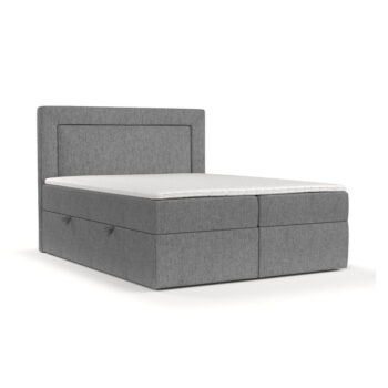 Sivá boxspring posteľ s úložným priestorom 140x200 cm Imagine – Maison de Rêve