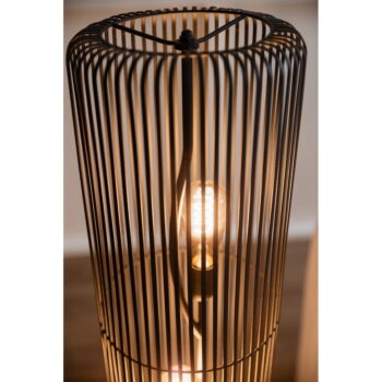 Čierna stojacia lampa (výška 113 cm) Cage – Fischer & Honsel – Obrázok 3