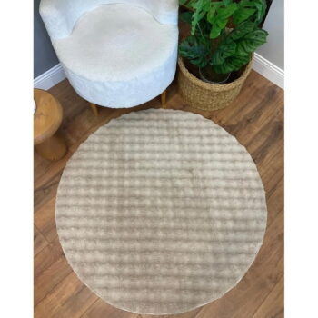Béžový umývateľný okrúhly koberec ø 80 cm Bubble Cream – Mila Home – Obrázok 2