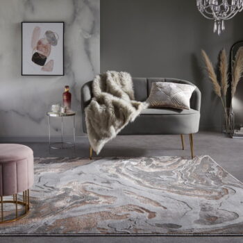 Sivo-béžový koberec 200x290 cm Marbled – Flair Rugs - Image 2