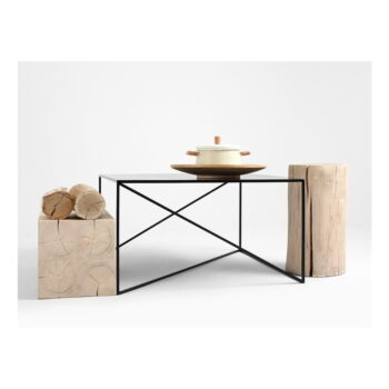 Čierny konferenčný stolík CustomForm Memo, 100 × 100 cm - Image 6