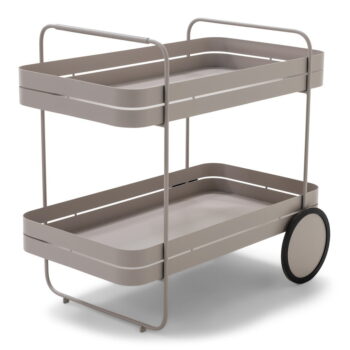 Kovový servírovací stolík na kolieskach 74x42 cm Gin & Trolley – Spinder Design – Obrázok 4