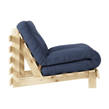 Rozkladacie kreslo s tmavomodrým poťahom Karup Design Roots Raw/Navy - Image 5