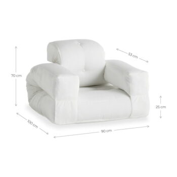 Béžové rozkladacie kreslo vhodné do exteriéru Karup Design Design OUT™ Hippo Beige - Image 4