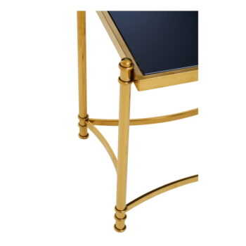 Odkladací stolík so sklenenou doskou 50x56 cm Ackley – Premier Housewares - Image 6