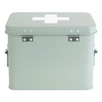 Mentolovozelená kovová lekárnička PT LIVING Medicine, šírka 21,5 cm – Obrázok 4