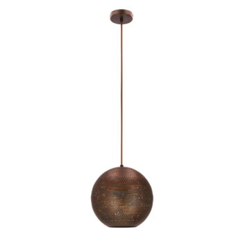 Koňakovohnedé závesné svietidlo s kovovým tienidlom Sfinks – Candellux Lighting - Image 2