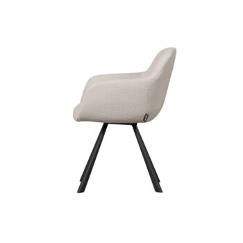 Krémová jedálenská stolička Juno – WOOOD – Obrázok 2