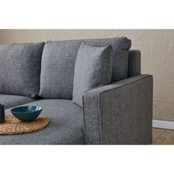 Tmavosivá rozkladacia pohovka 210 cm Eva – Balcab Home - Image 8