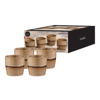 Svetlohnedé porcelánové hrnčeky na espresso v súprave 4 ks 350 ml Haven – Ladelle – Obrázok 3