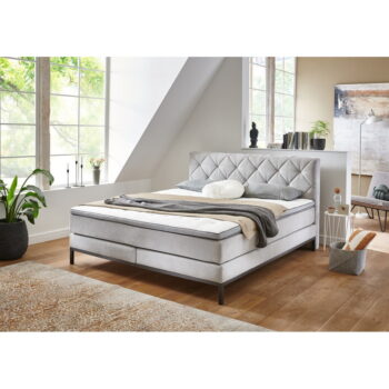 Svetlosivá boxspring posteľ 180x200 cm Rockaway – Rojaplast - Image 2