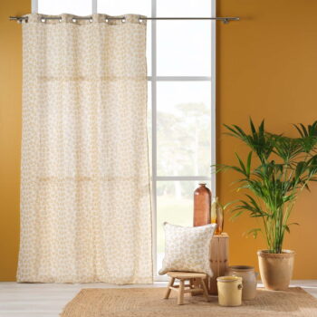 Žlto-biely záves 140x240 cm Maddy – douceur d'intérieur – Obrázok 3