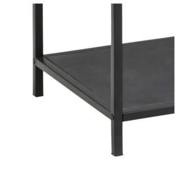 Čierny sklenený regál 35x83 cm Seaford – Actona - Image 5