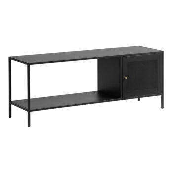 Čierna kovová knižnica 120x47 cm Malibu - Unique Furniture - Image 9