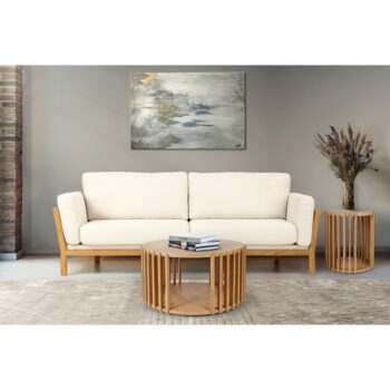 Konferenčný stolík z dubového dreva Woodman Drum, ø 83 cm – Obrázok 8