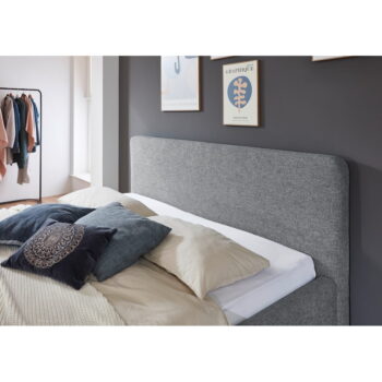 Modro-sivá čalúnená dvojlôžková posteľ s úložným priestorom a roštom 180x200 cm Mattis – Meise Möbel – Obrázok 3