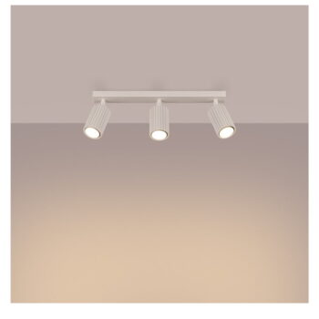 Krémové stropné svietidlo 6,5x45 cm Gleam – Nice Lamps - Image 4