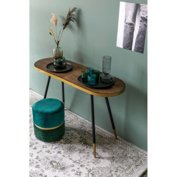 Kovová dekoračná tácka ø 36 cm Jace – White Label – Obrázok 4