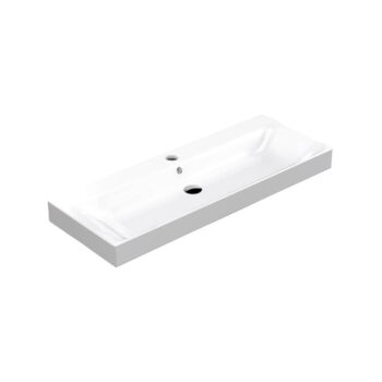 Biele keramické dvojumývadlo 120x45 cm Cento – Sapho