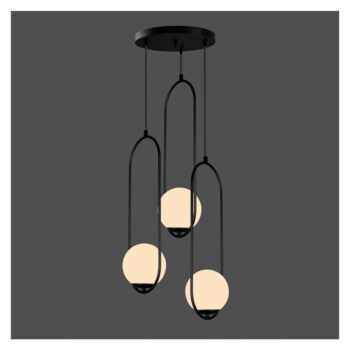 Čierne závesné svietidlo Squid Lighting Arch, výška 146 cm - Image 2