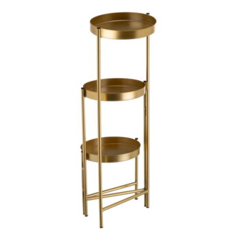 Kovový stojan na kvety (výška 60 cm) – Casa Selección - Image 3