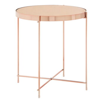 Okrúhly odkladací stolík so sklenenou doskou ø 43 cm Allure – Premier Housewares - Image 2