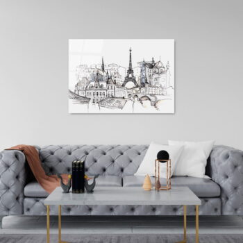 Sklenený obraz 70x100 cm Paris - Wallity - Image 4