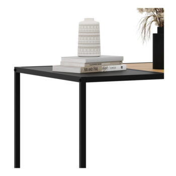 Čierny/v prírodnej farbe konferenčný stolík 60x100 cm Altino – Unique Furniture – Obrázok 4