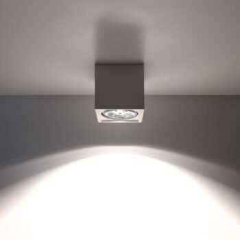 Biele stropné svietidlo 14x14 cm Duozone – Nice Lamps - Image 4