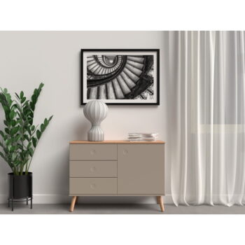 Hnedá nízka komoda v dekore duba 109x79 cm Dot – Tenzo – Obrázok 2