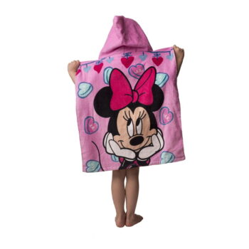 Ružové froté detské pončo Minnie - Jerry Fabrics - Image 3