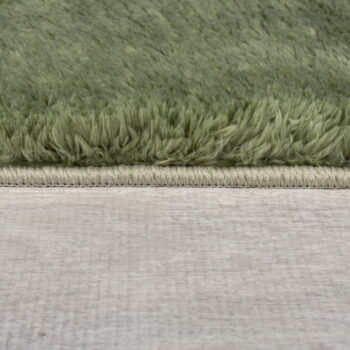 Tmavozelená syntetická kožušina 200x290 cm Faroe Wool Look Fur – Flair Rugs - Image 5