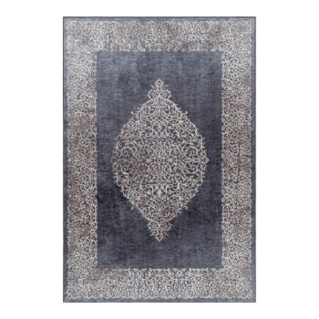 Antracitový prateľný koberec 80x150 cm Fiesta – Ayyildiz Carpets