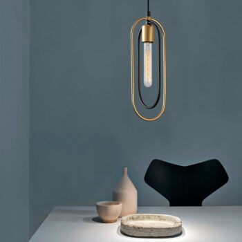 Závesné svietidlo v čierno-zlatej farbe Cerco – Opviq lights - Image 3