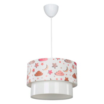 Biele detské svietidlo ø 30 cm Kinder – Squid Lighting - Image 2
