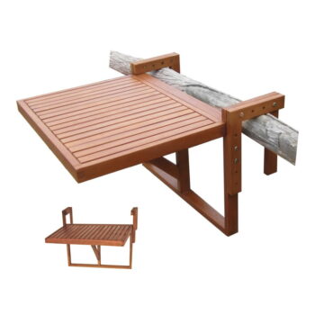 Závesný balkónový stolík 64x65 cm Berkeley – Garden Pleasure – Obrázok 3