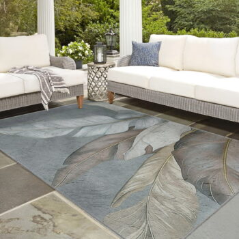 Zeleno-sivý prateľný behúň 80x200 cm Dusty Leaves – Mila Home - Image 9