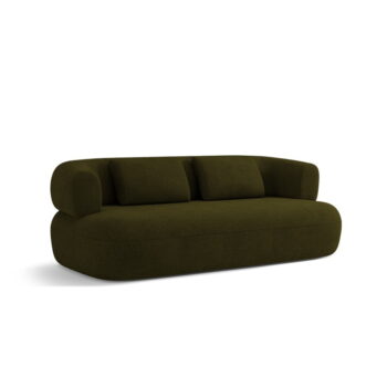 Zelená pohovka z textílie bouclé 178 cm Jenny – Micadoni Home - Image 3