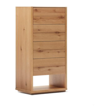 Vysoká komoda v dekore duba v prírodnej farbe 60x120 cm Alguema – Kave Home – Obrázok 2