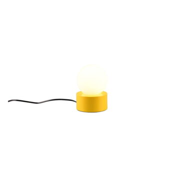 Žltá stolová lampa so skleneným tienidlom (výška 17 cm) Countess – Trio - Image 4