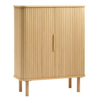 Skrinka v dekore duba s posuvnými dverami v prírodnej farbe 113x90 cm Cavo – Unique Furniture – Obrázok 2
