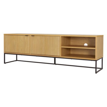 TV stolík v dekore duba v prírodnej farbe 176x57 cm Bali – Tenzo - Image 2