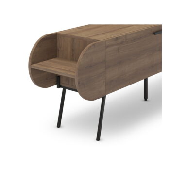 TV stolík v dekore orecha v prírodnej farbe 195x57 cm Saluso – Marckeric - Image 8