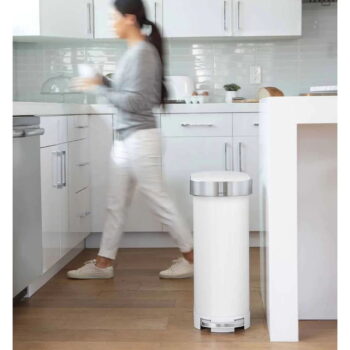 Pedálový oceľový odpadkový kôš 45 l - simplehuman - Image 2