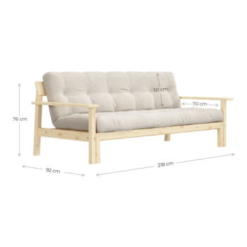 Rozkladacia pohovka Karup Design Unwind Wheat Beige – Obrázok 5