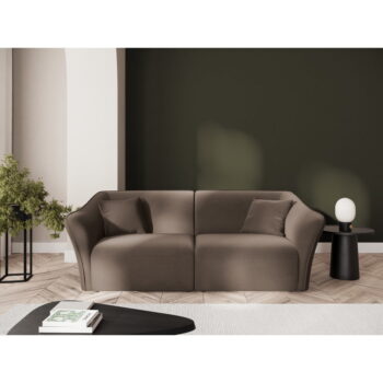 Hnedá zamatová pohovka 206 cm Tokyo – Cosmopolitan Design – Obrázok 4