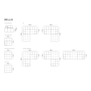 Zelená zamatová rohová pohovka Bellis – Micadoni Home - Image 3